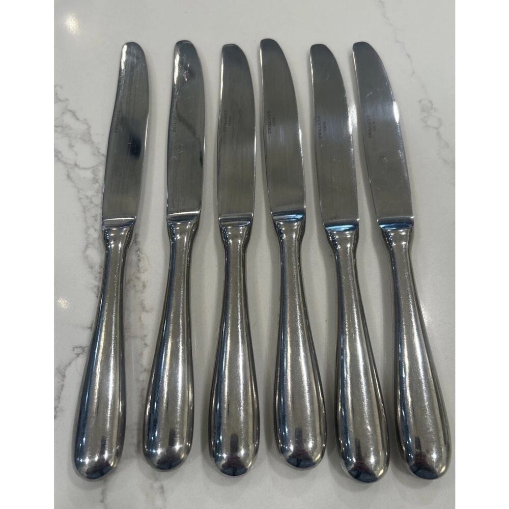 Wallace Dinner Knives Set of 6 Continental‎ Classic 18/10 Stainless Flatware